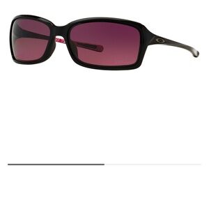 Oakley OO9233 Dispute Women's Sunglasses with Black Frame and Pink Lenses